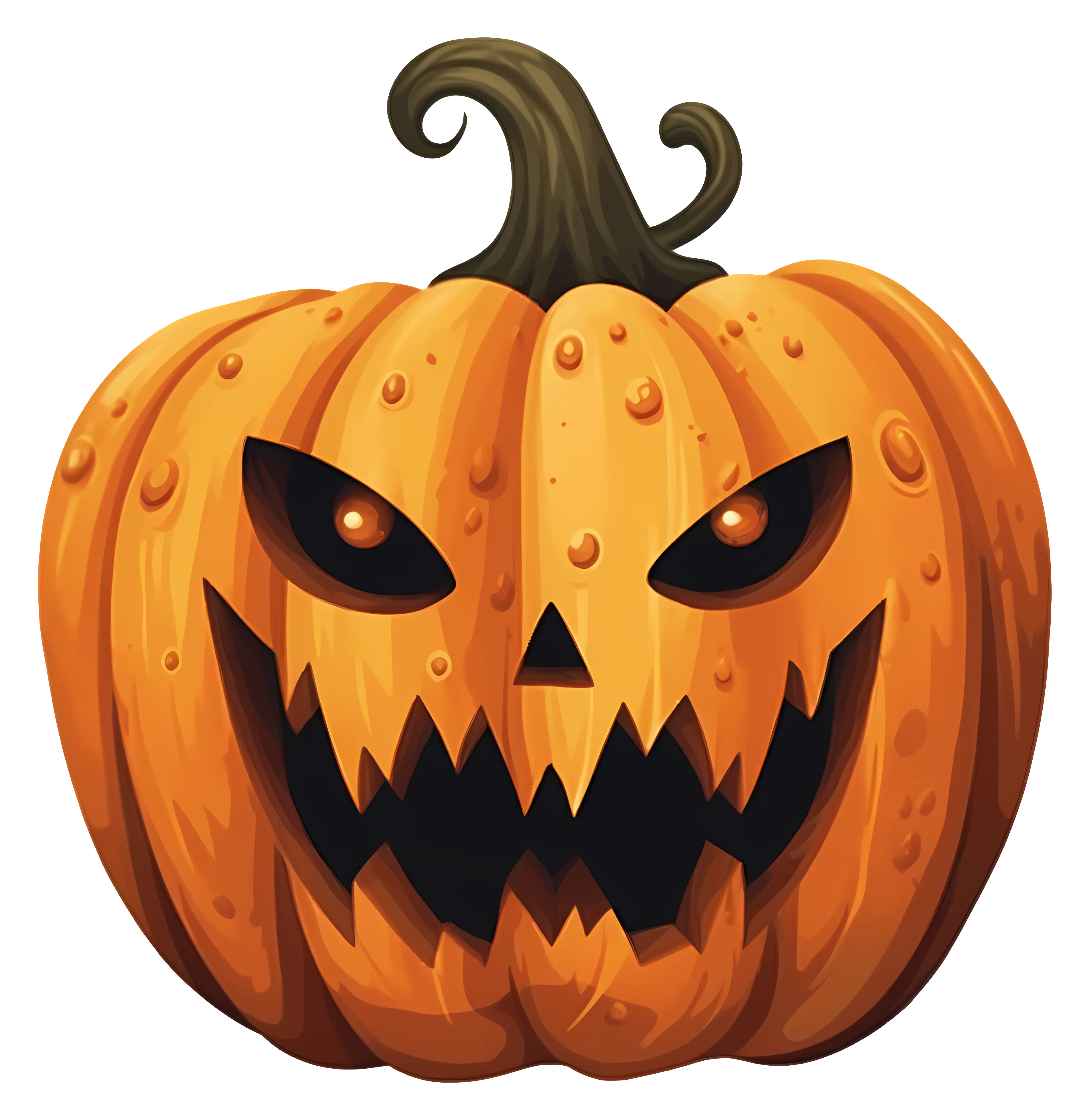 Terrifying Jack-o&#039;-Lantern for a Creepy Halloween