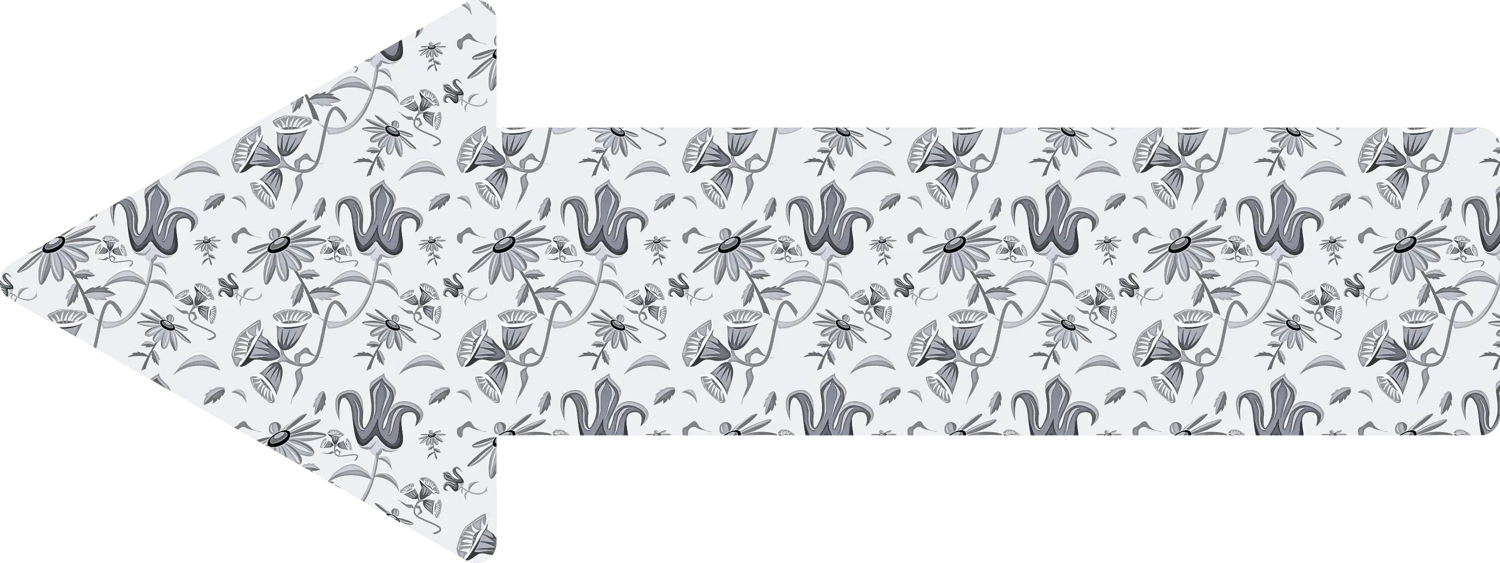 Patterned Arrow Pointing Left