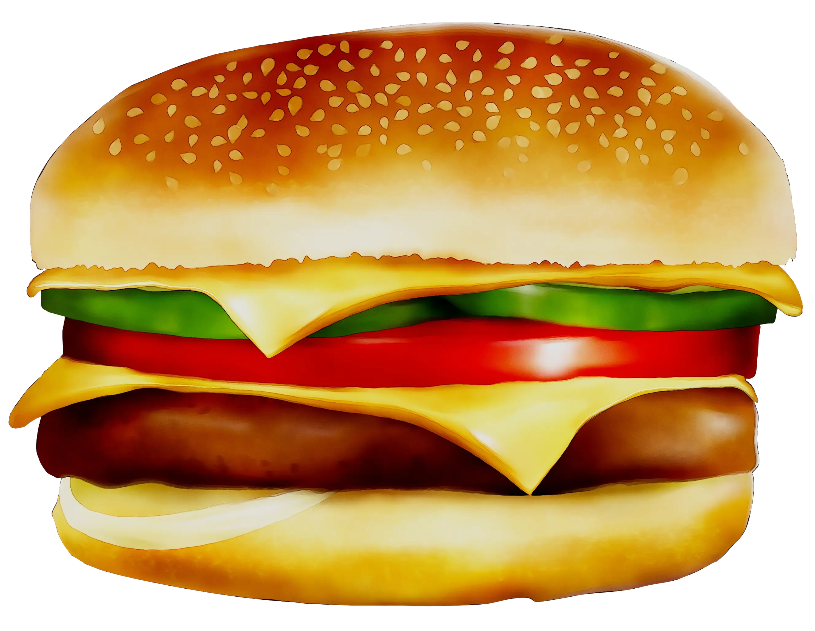 Cheeseburger with Fresh Toppings