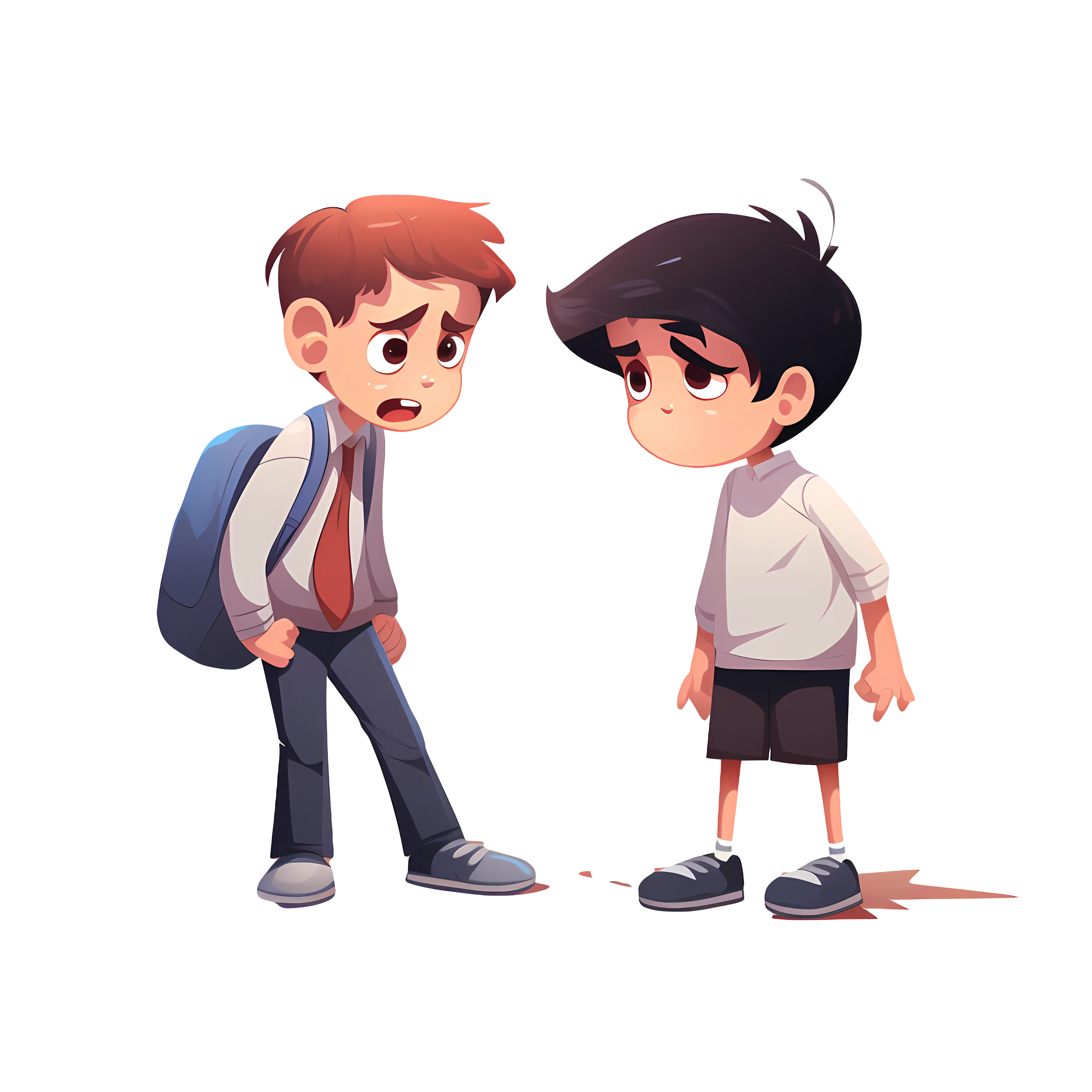 Two Boys Talking