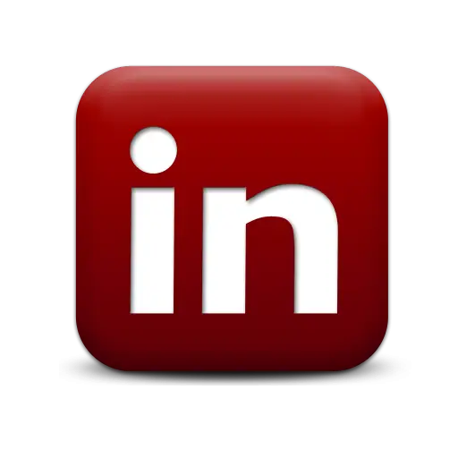 Red LinkedIn Logo for Networking