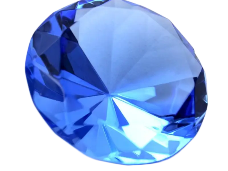 Sparkling Blue Gemstone