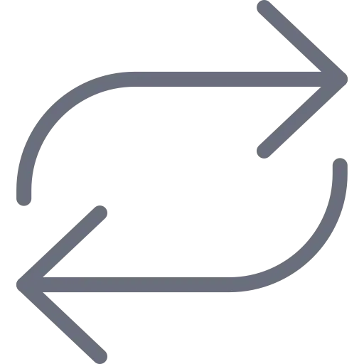 Gray Bidirectional Arrows