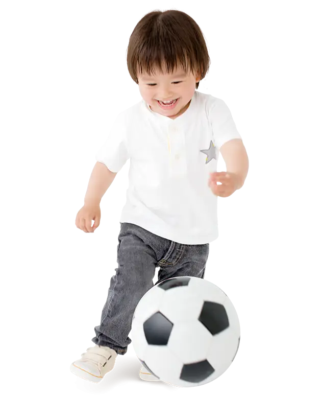Child Playing Soccer