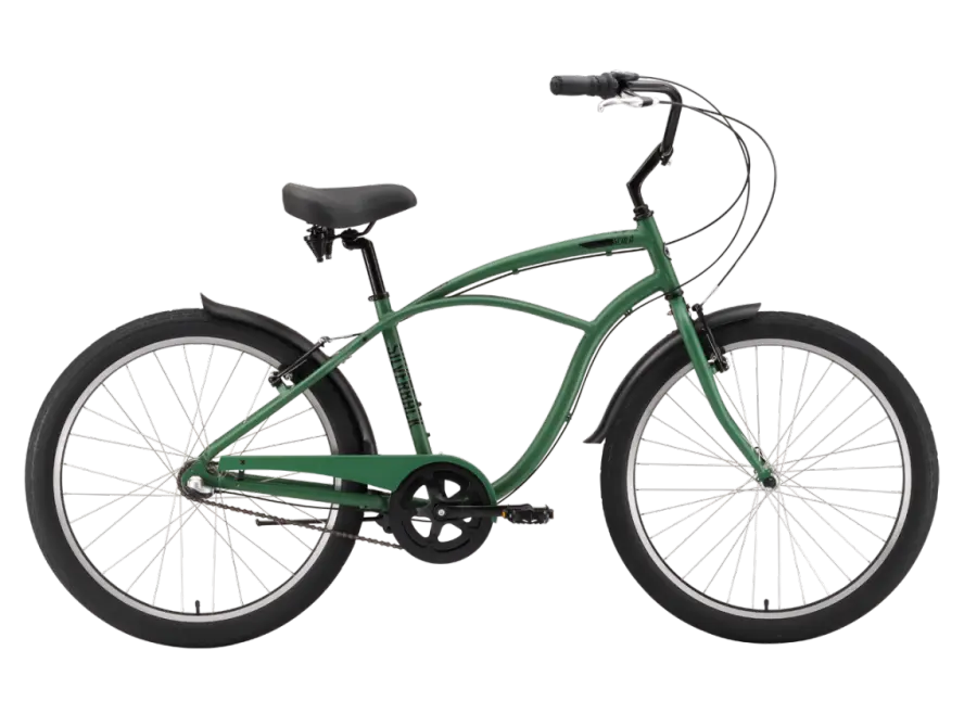 Green Bicycle for Riding and Outdoor Fun