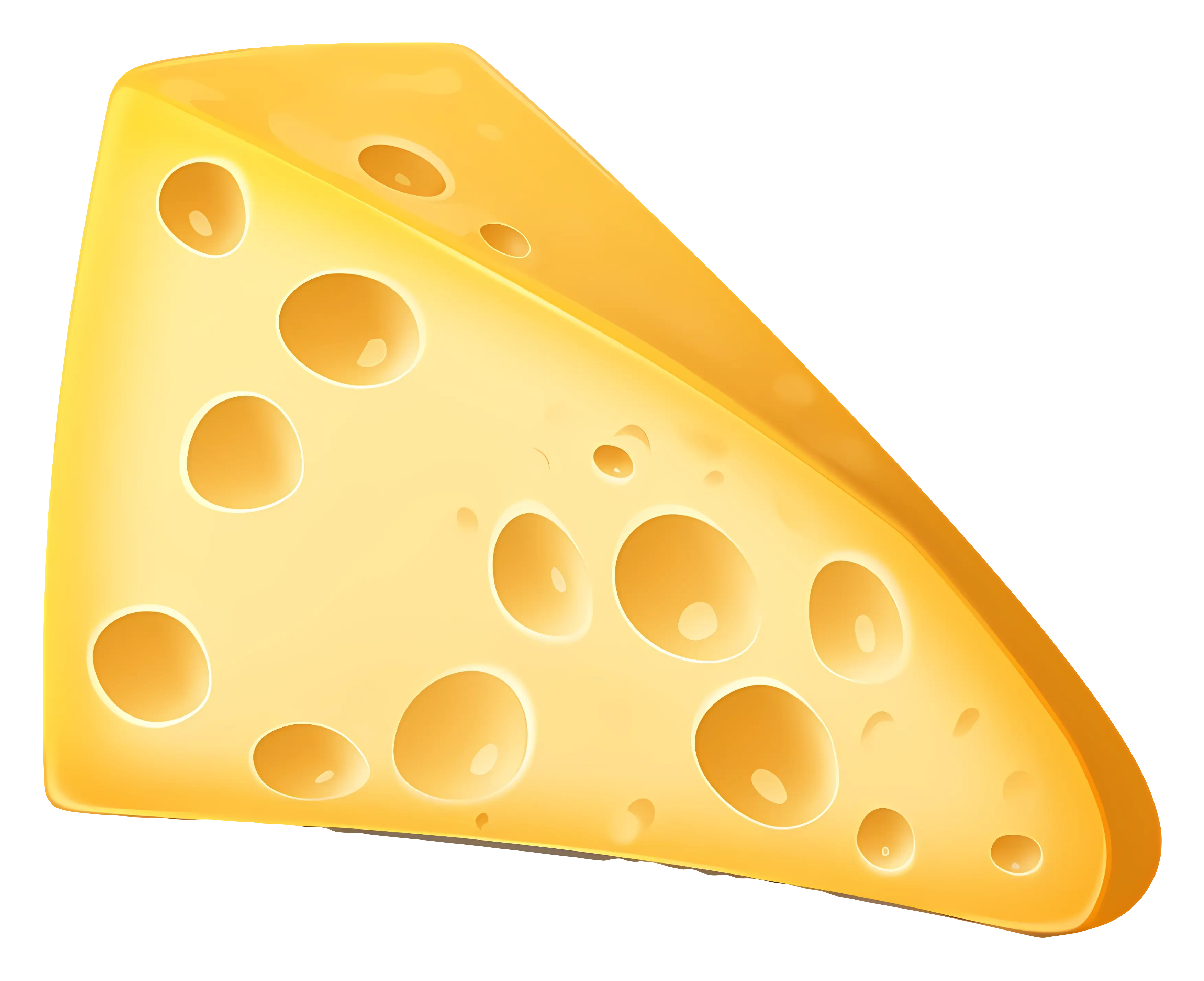 Yellow Cheese Wedge