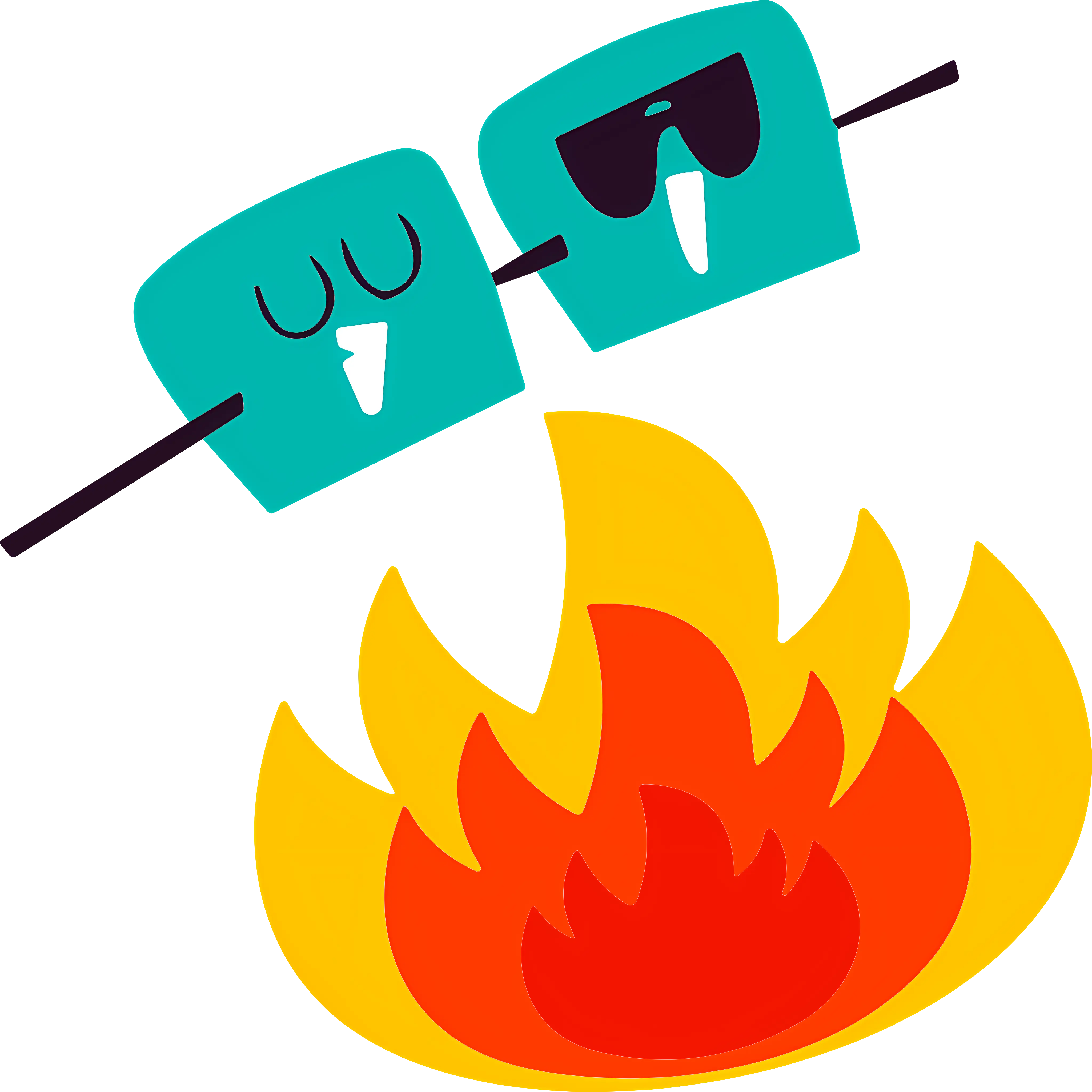 Roasting Marshmallows Over Fire