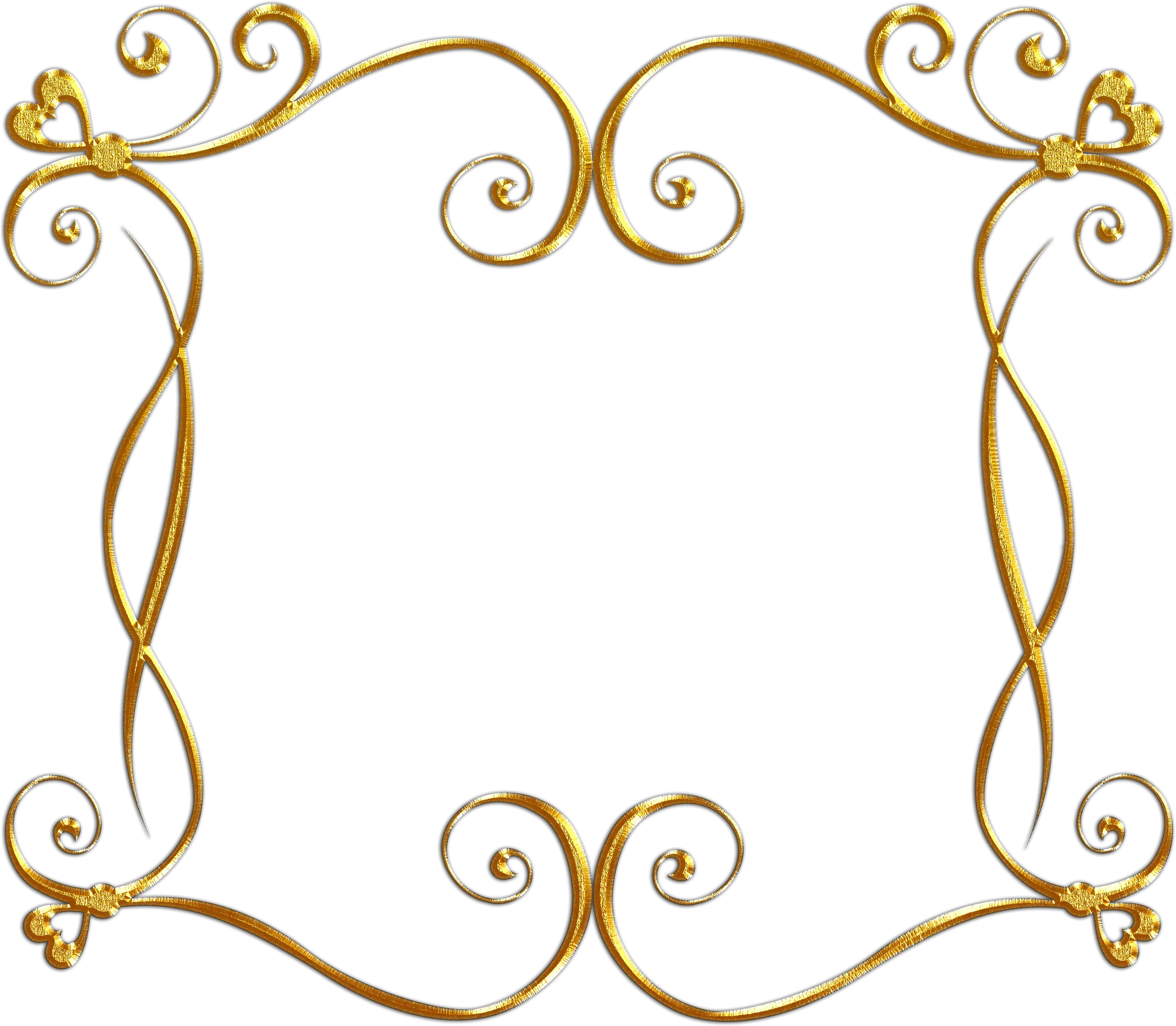 Gold Decorative Frame Ornament