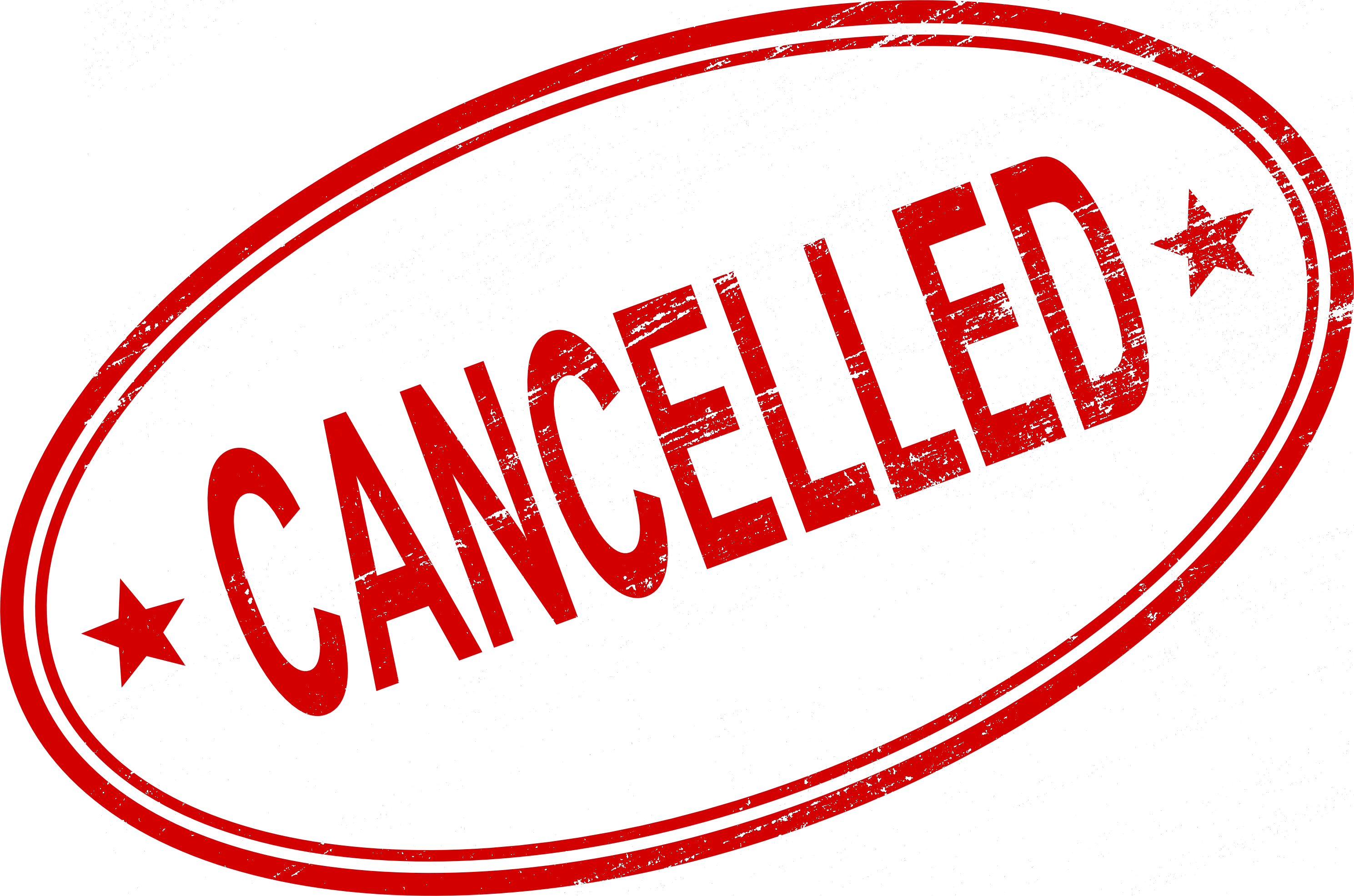 Red Cancelled Stamp Illustration
