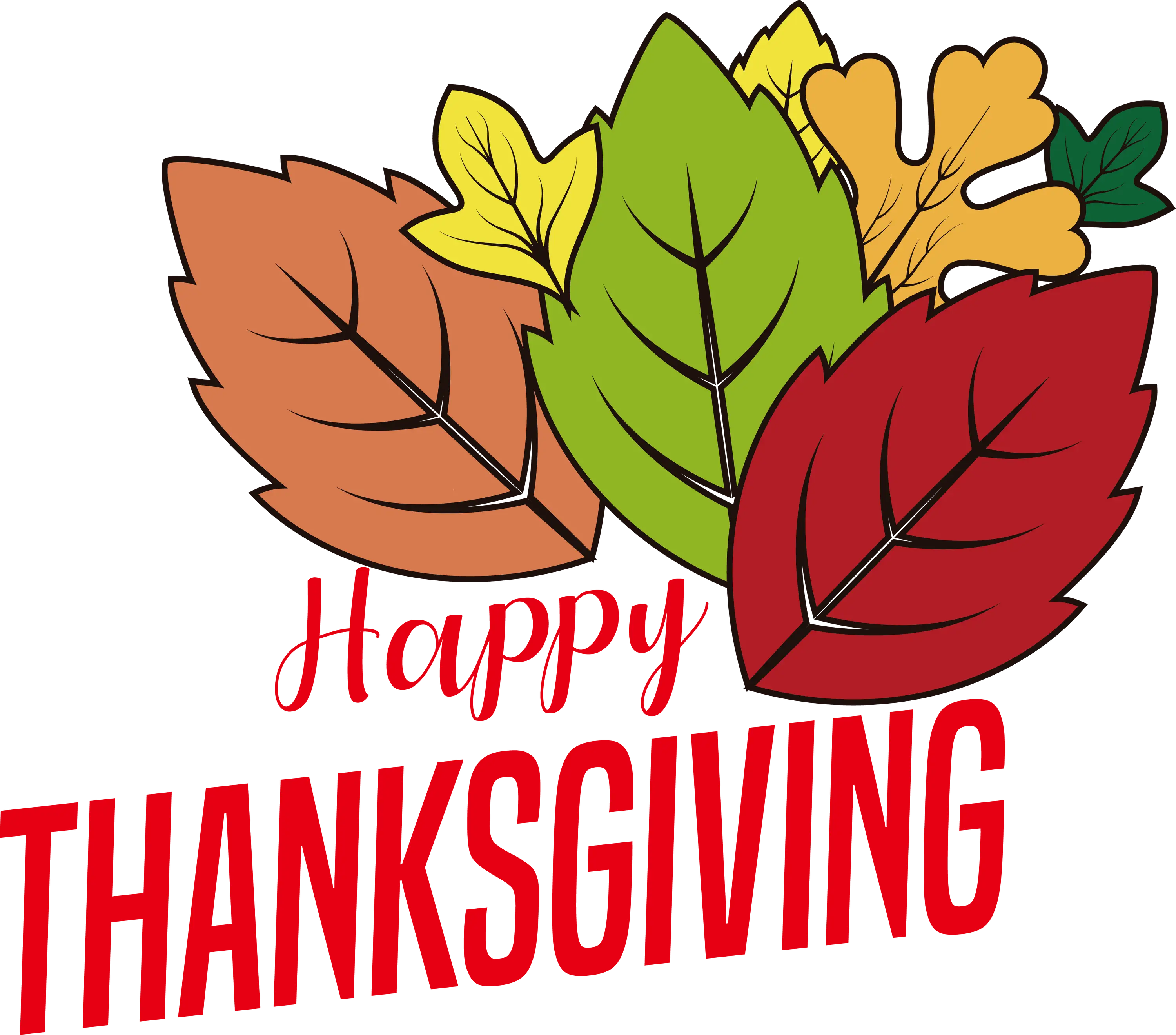 Thanksgiving Leaves and Nature Illustration