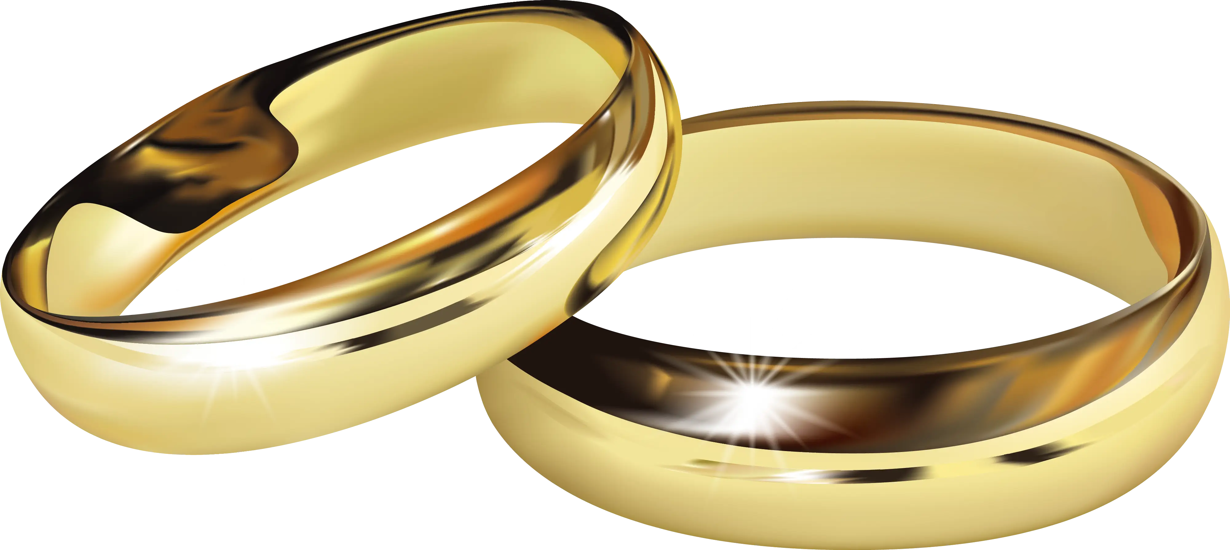 Golden Wedding Rings