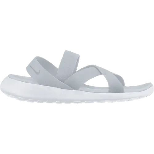 White Sandals with Cross-Strap Design