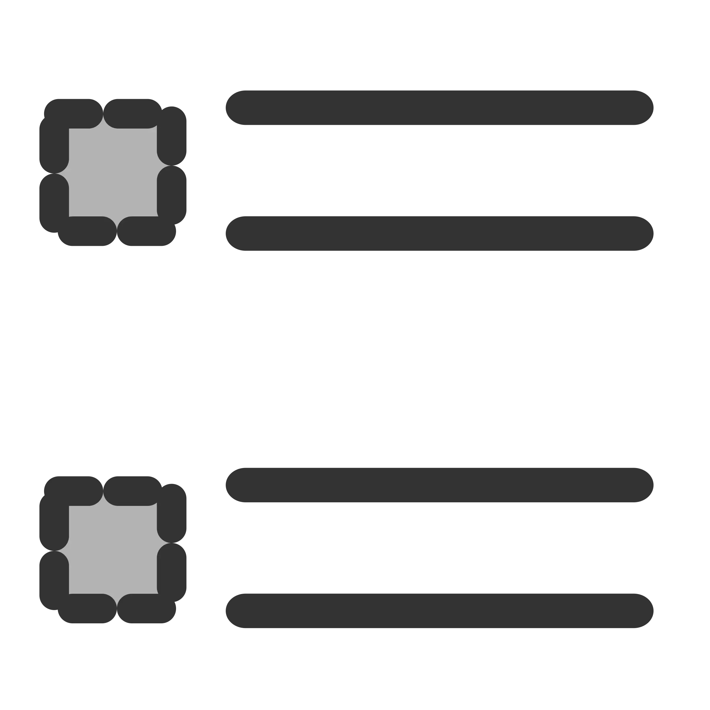 Minimalistic Bullet List Icon for Task Organization