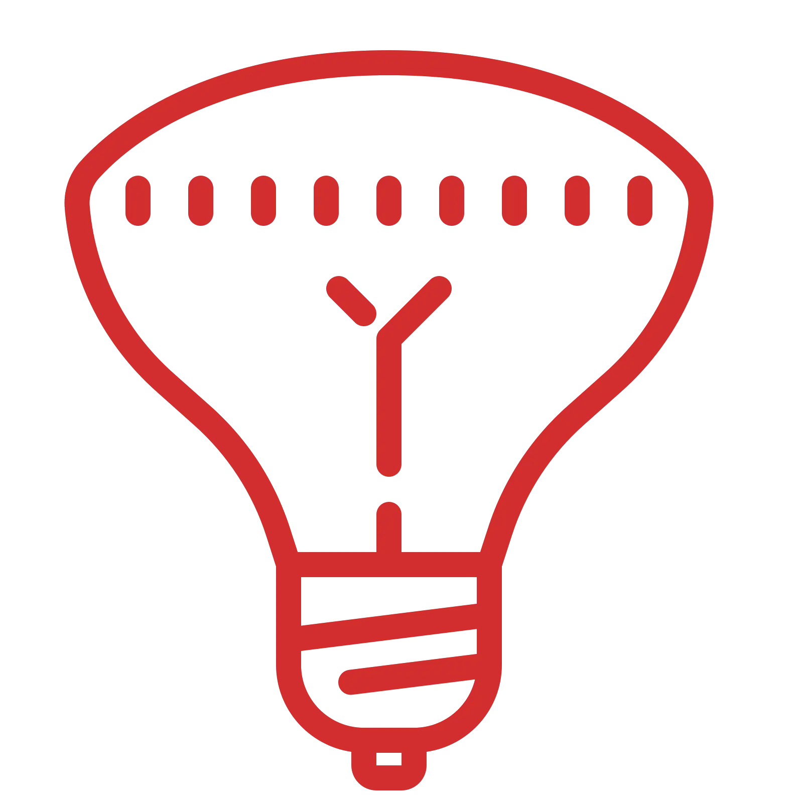 Red Light Bulb Icon Design