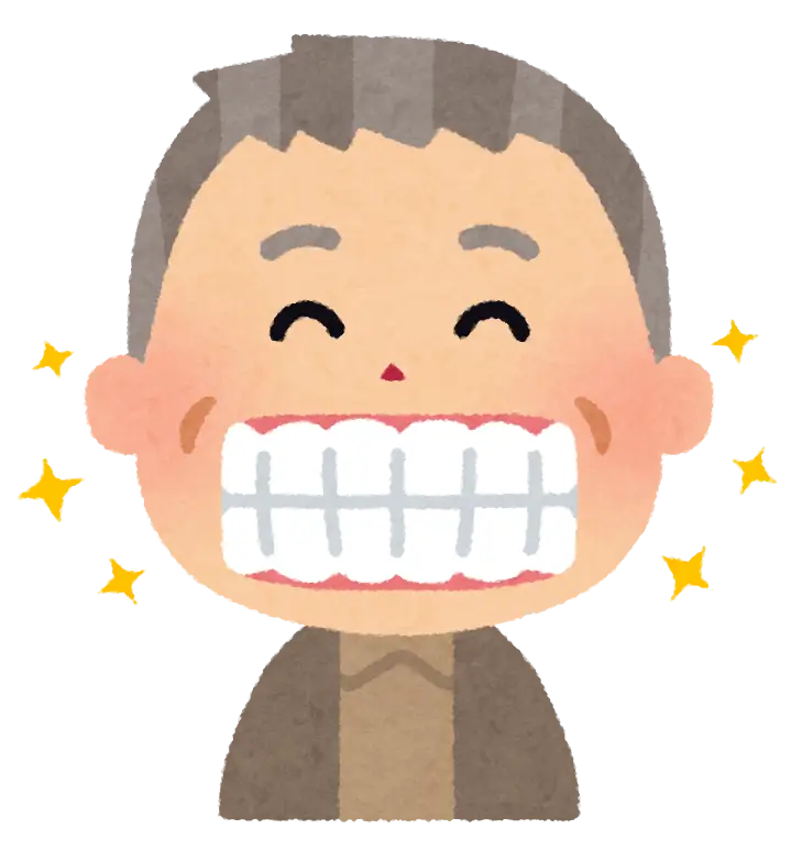 Smiling Cartoon Face with Big Grin
