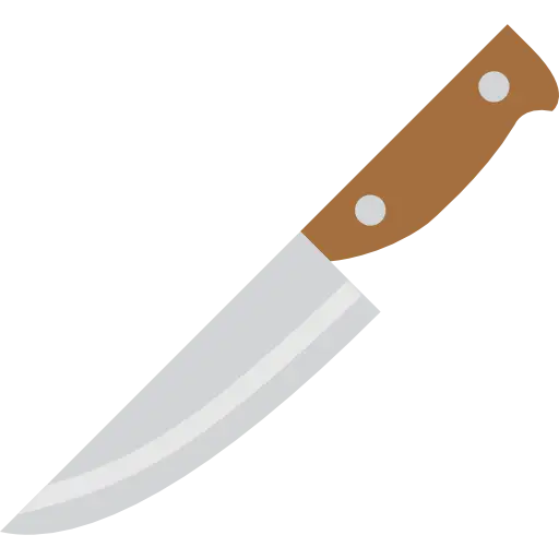 Kitchen Knife with Wooden Handle