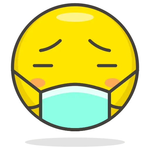 Sick Emoji with Protective Mask