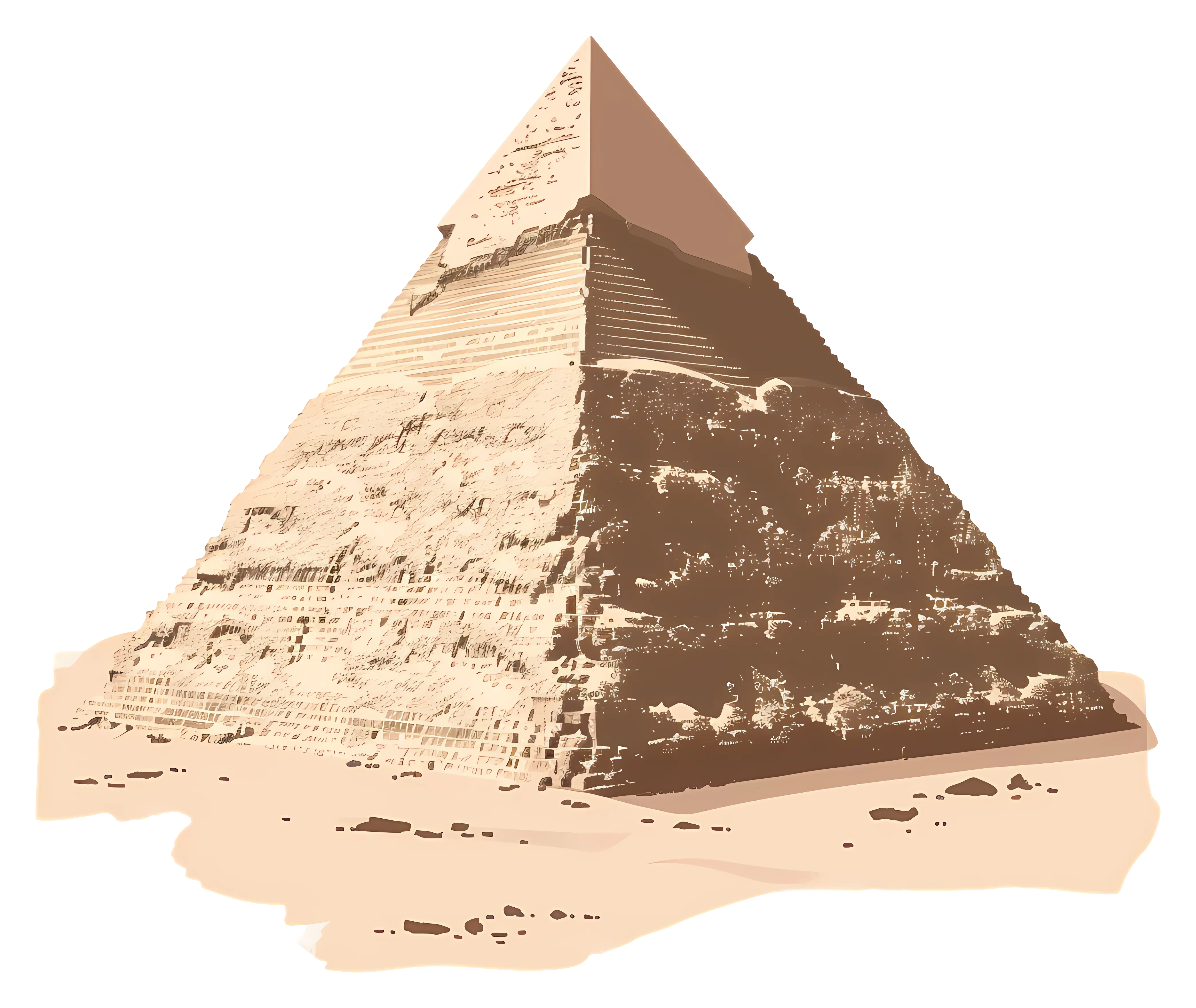 Ancient Egyptian Pyramid Illustration