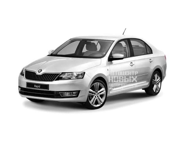 Skoda Sedan in Sleek White Design