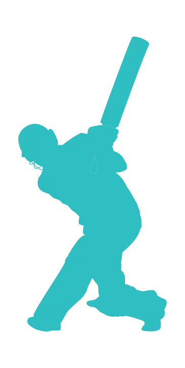Cricket Player Silhouette