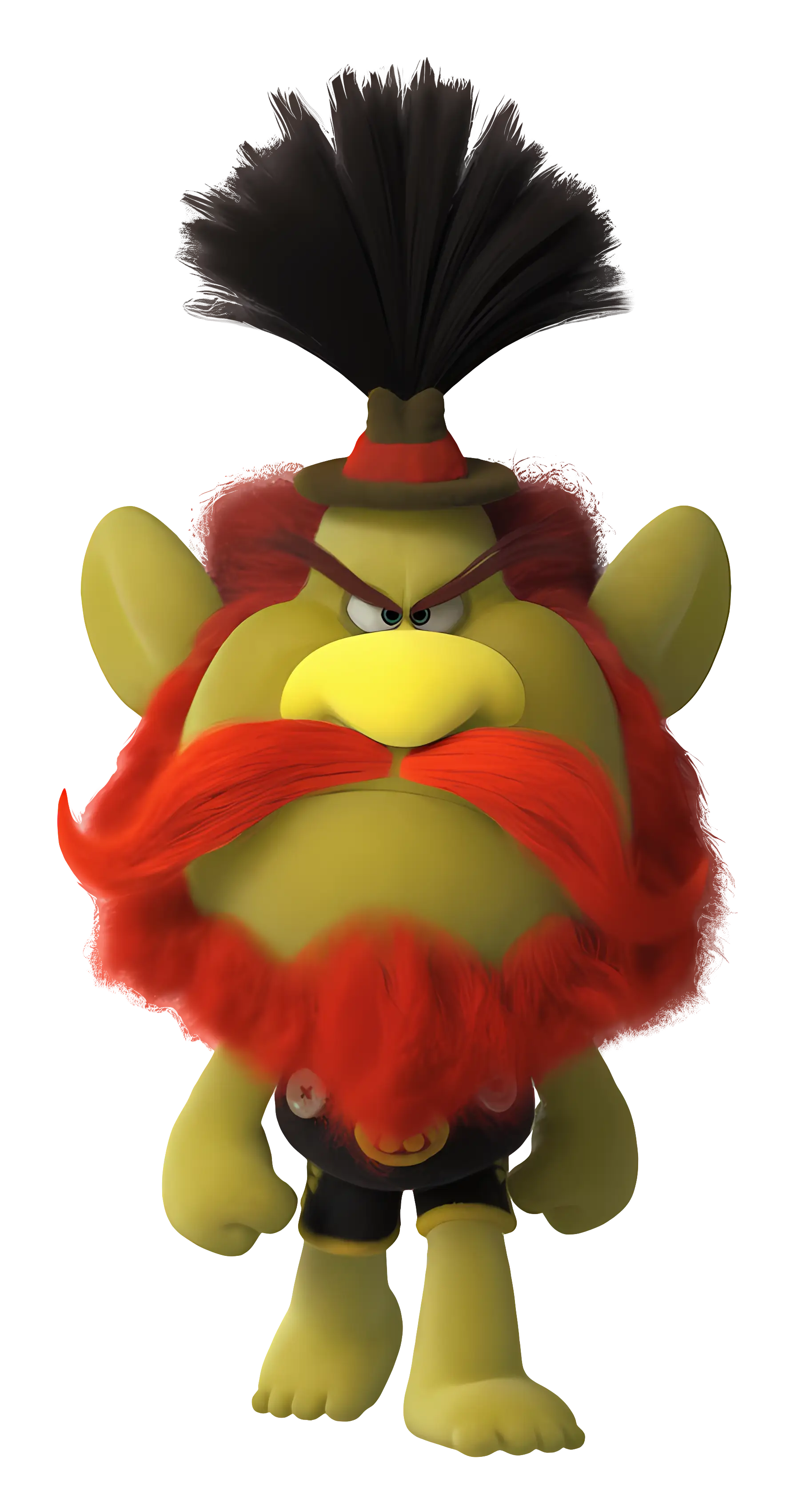 Green Troll with Red Hair