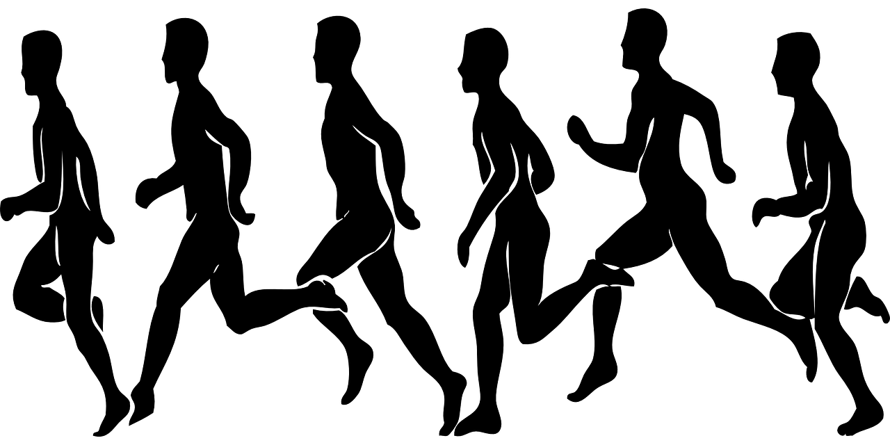 Running Silhouettes Illustration