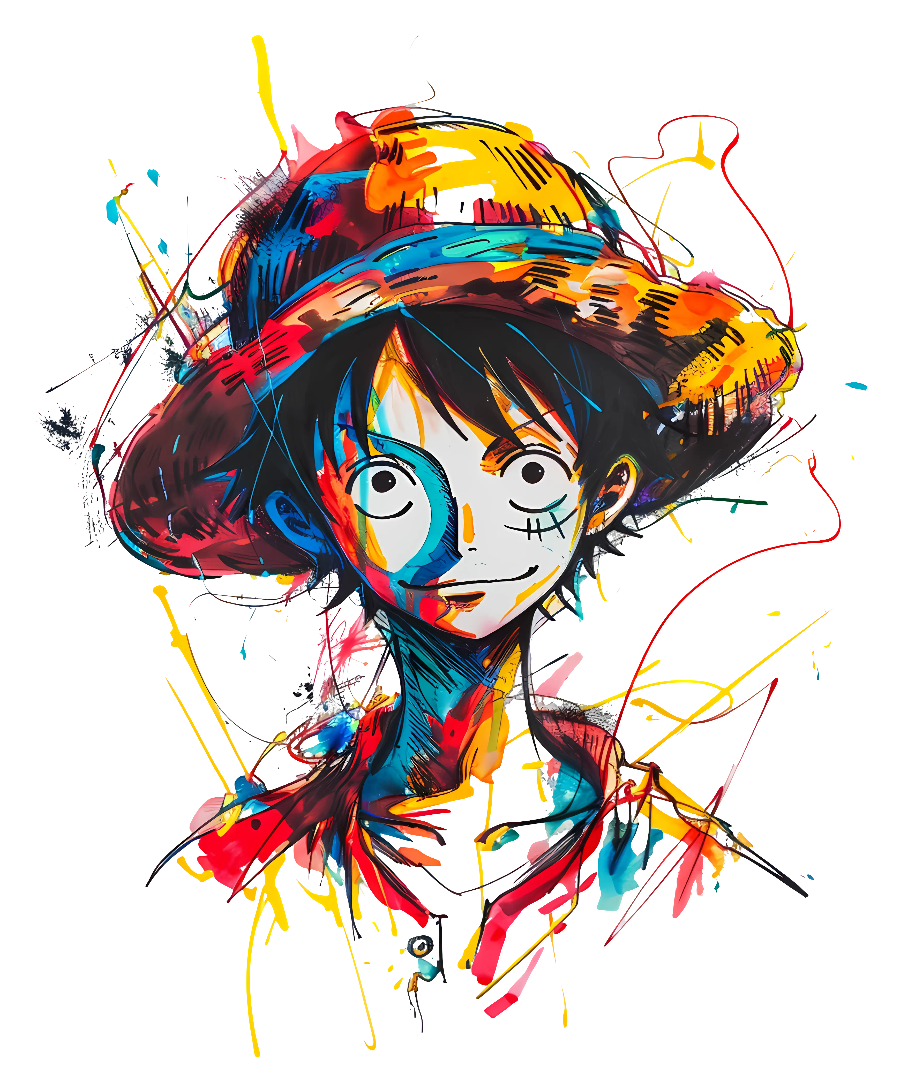 Colorful Anime Character Portrait