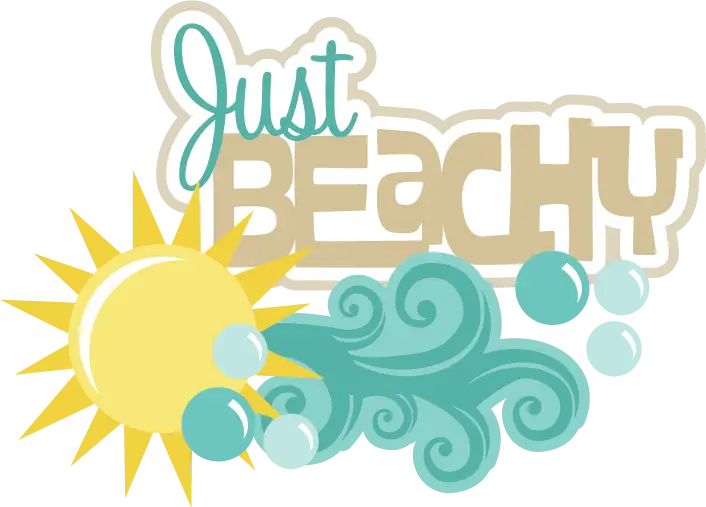 Just Beachy Sun and Waves Graphic Design