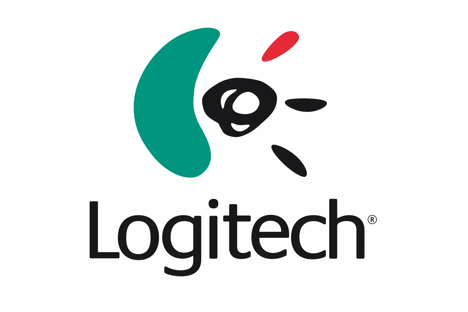 Logitech Logo with Green and Black Design