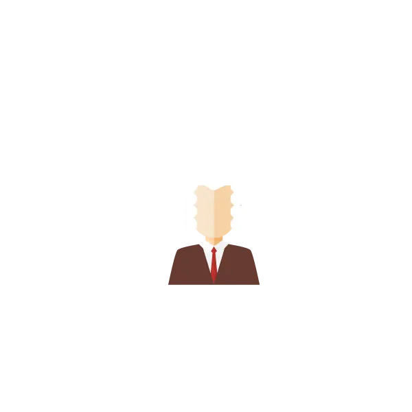 Cartoon Person in Suit and Tie