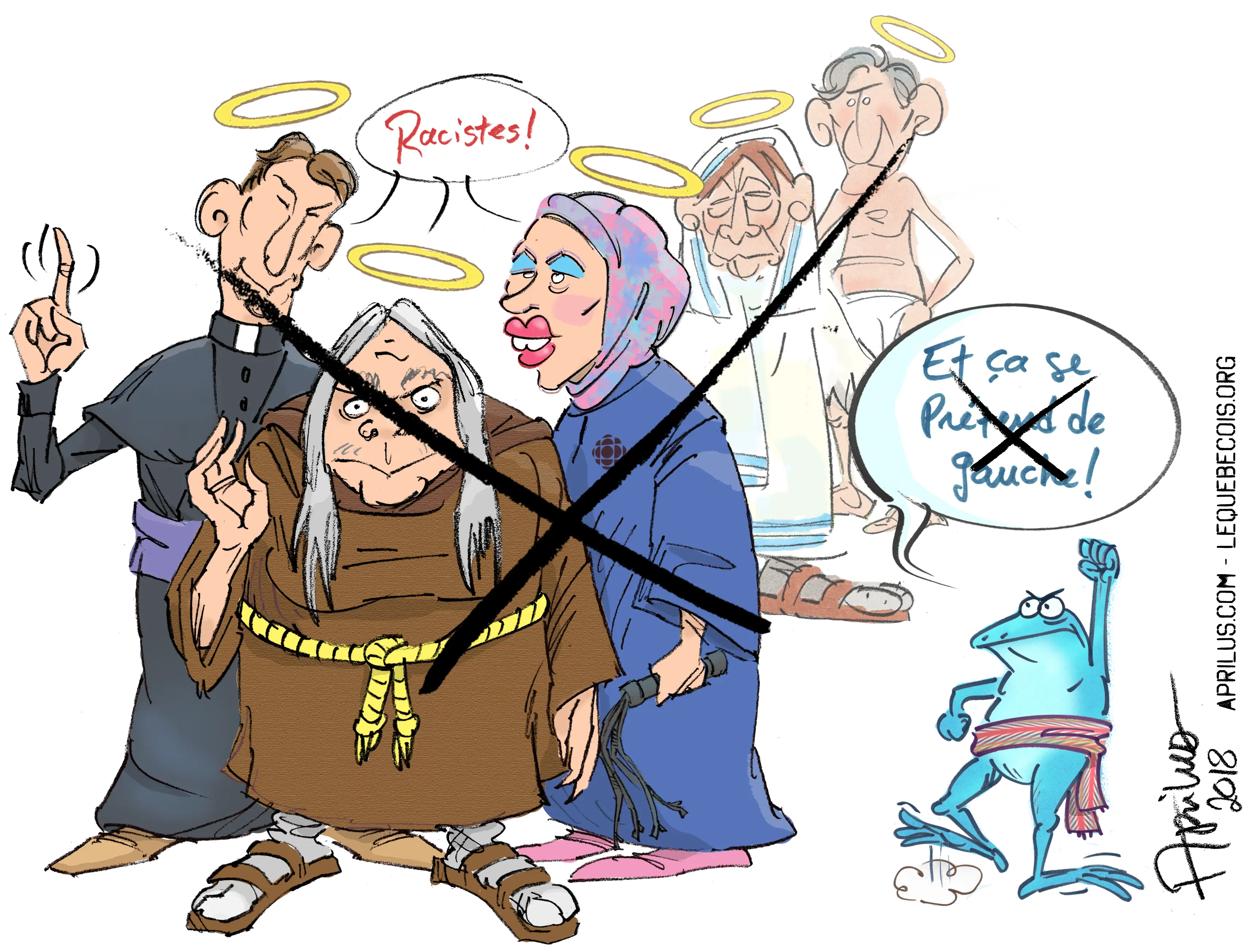 Satirical Cartoon Characters