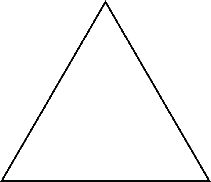 Simple Black Triangle Outline