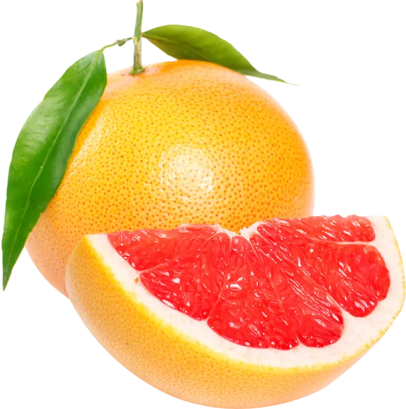 Fresh Grapefruit with a Juicy Slice