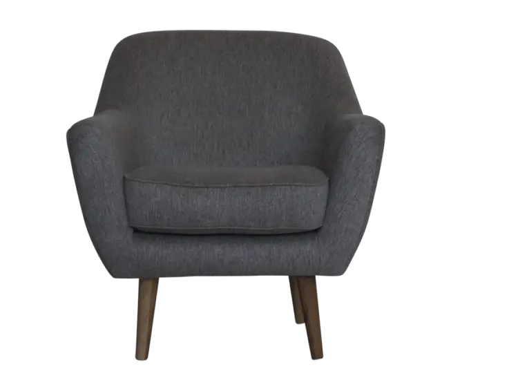Gray Fabric Armchair for Modern Interiors