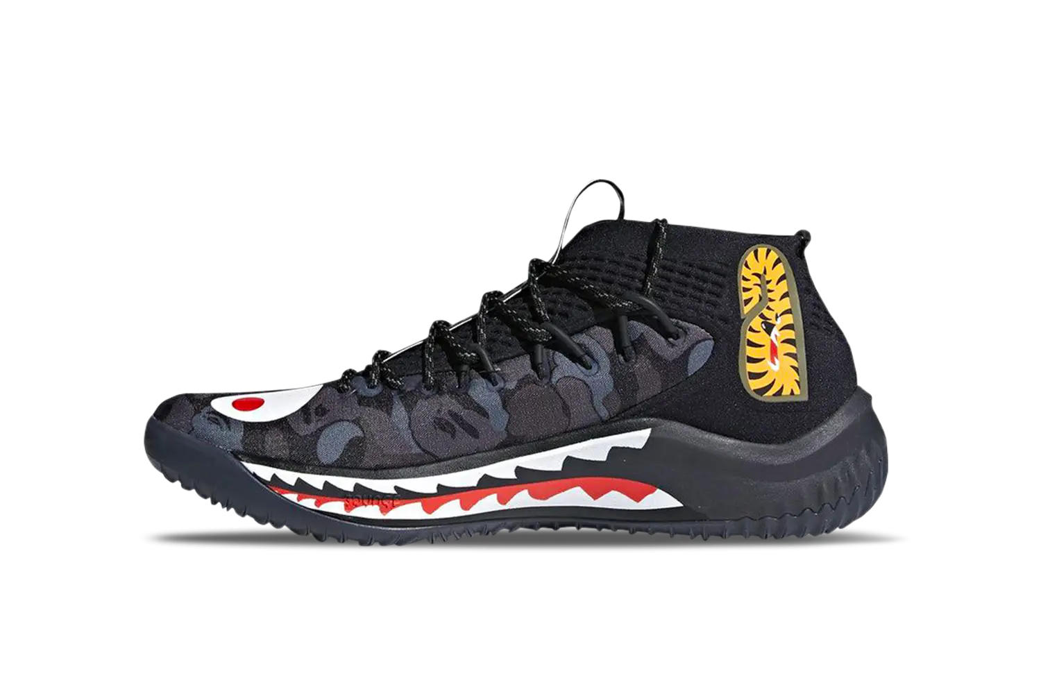 Stylish Black Sneaker with Unique Design