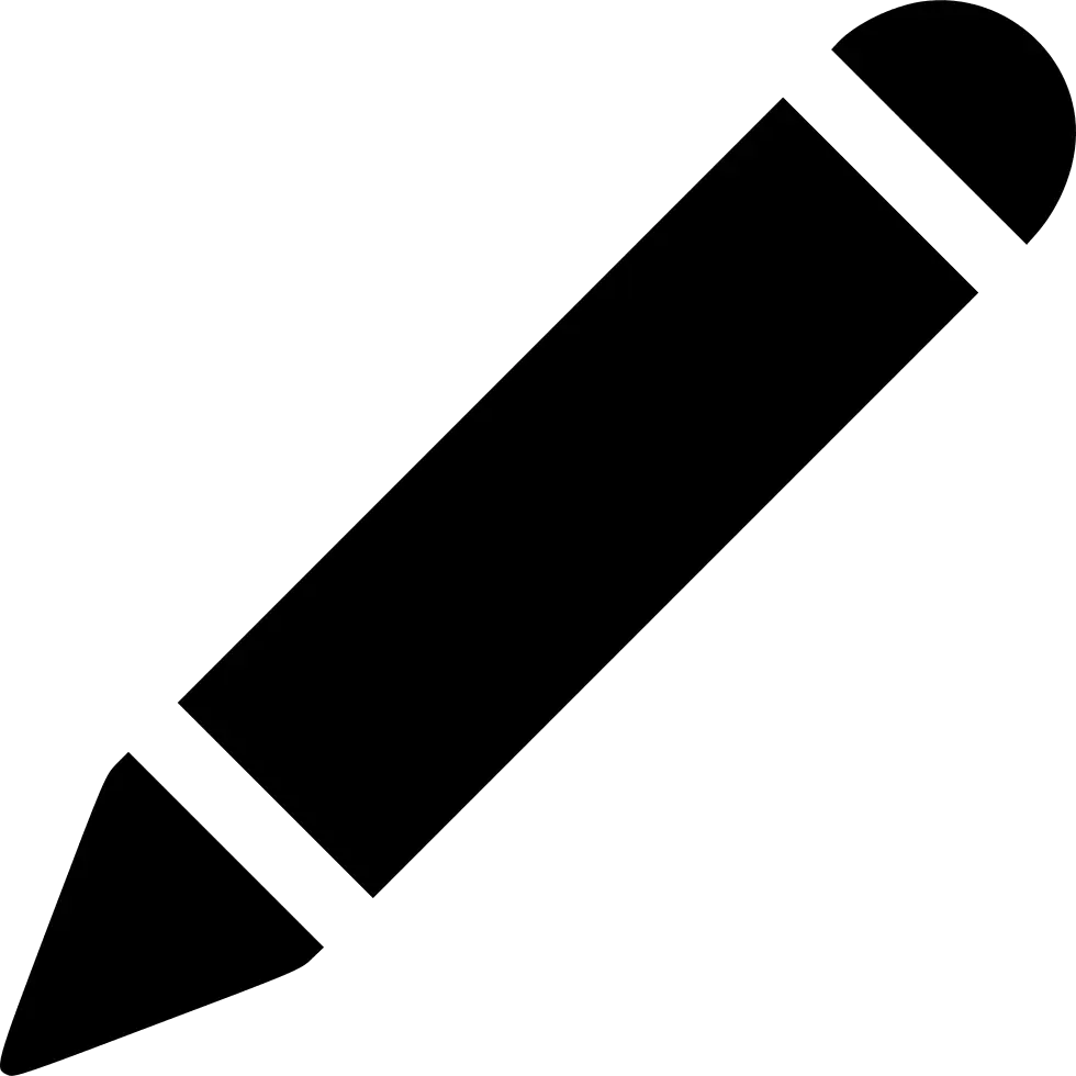 Black Pencil Icon Illustration