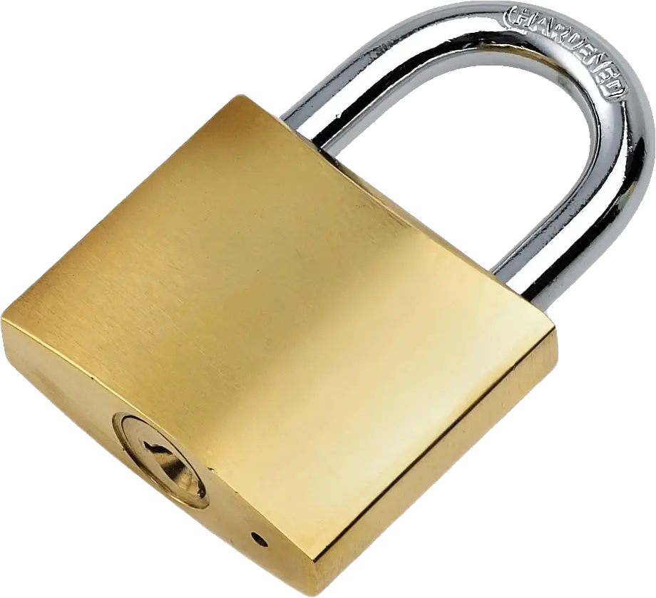 Golden Metallic Padlock