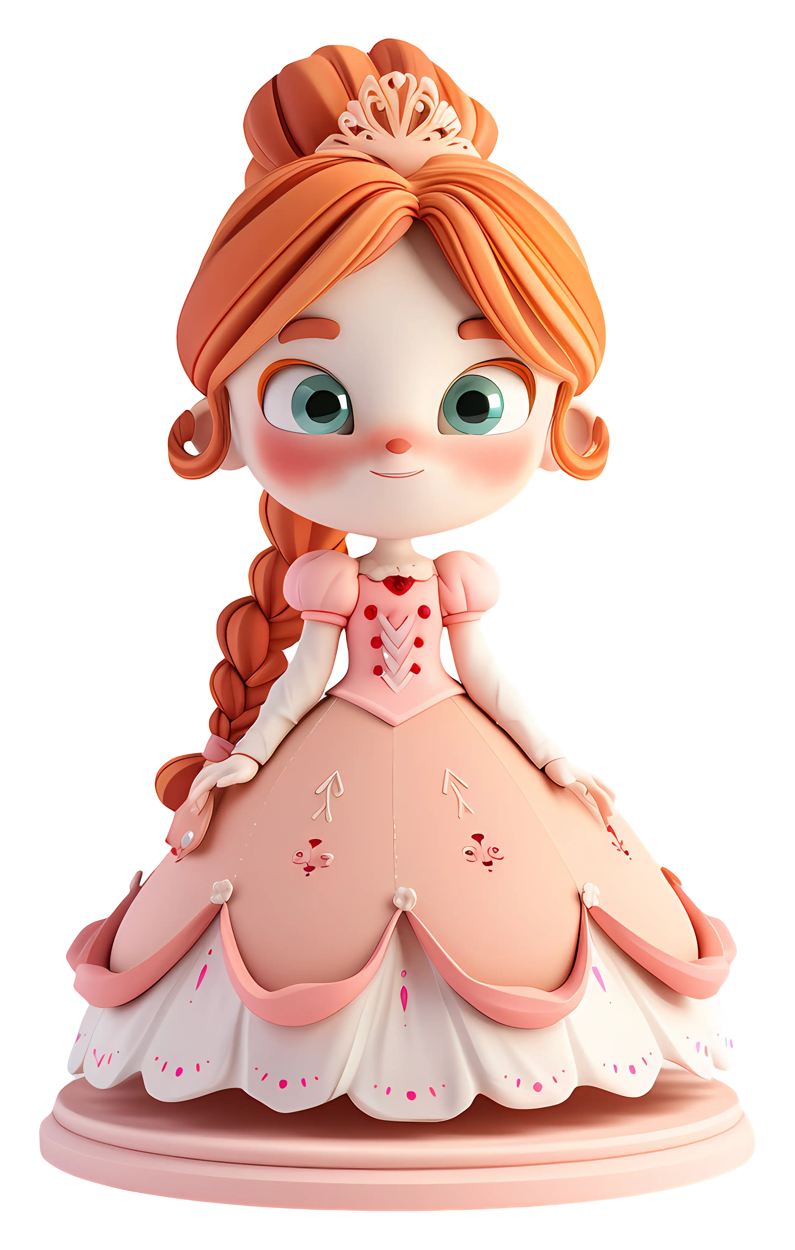 Pink Princess in a Fancy Dress