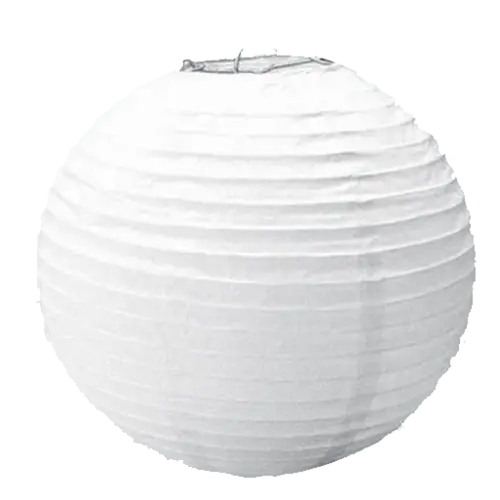 White Round Paper Lantern Decoration