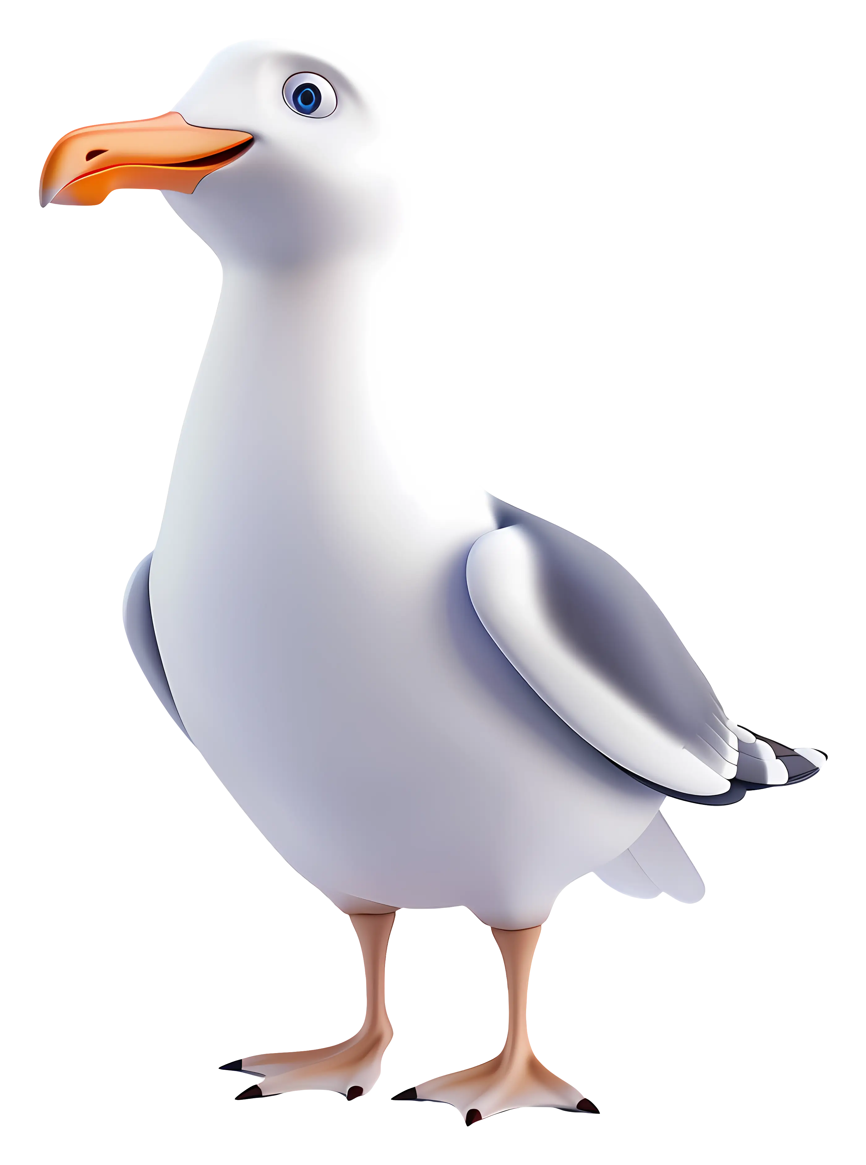 Cartoon Seagull Illustration