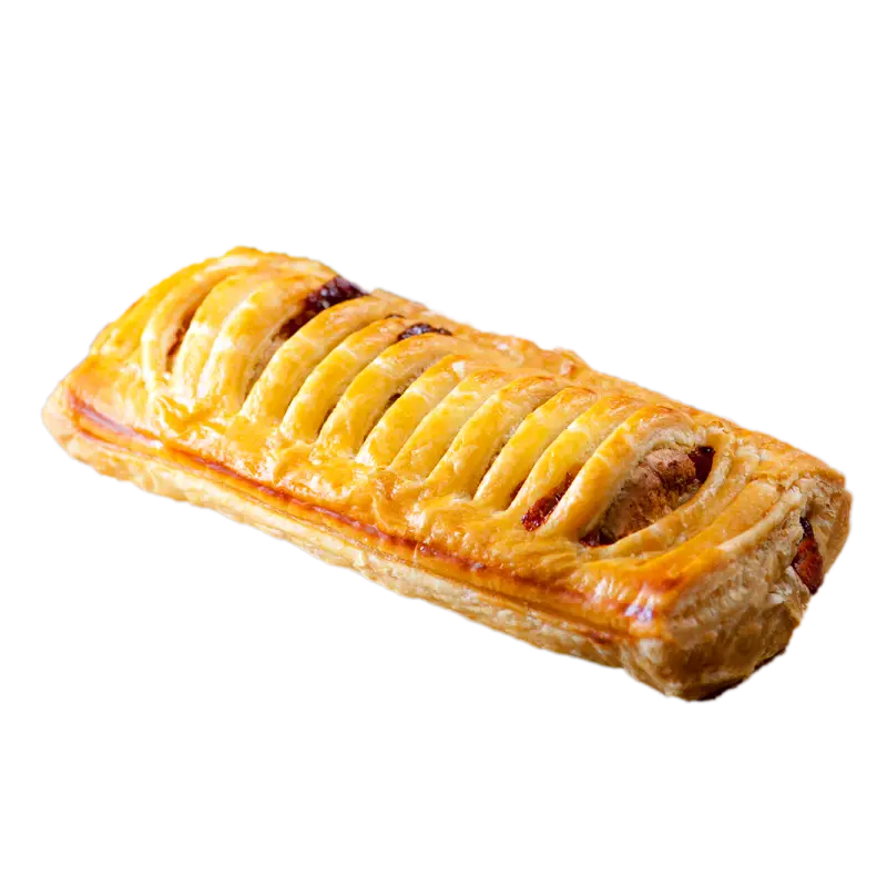 Golden Rectangular Pastry with Lattice Top