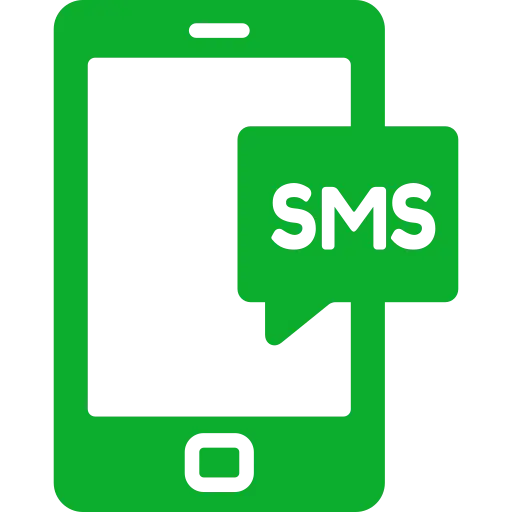 Green SMS Icon for Messaging