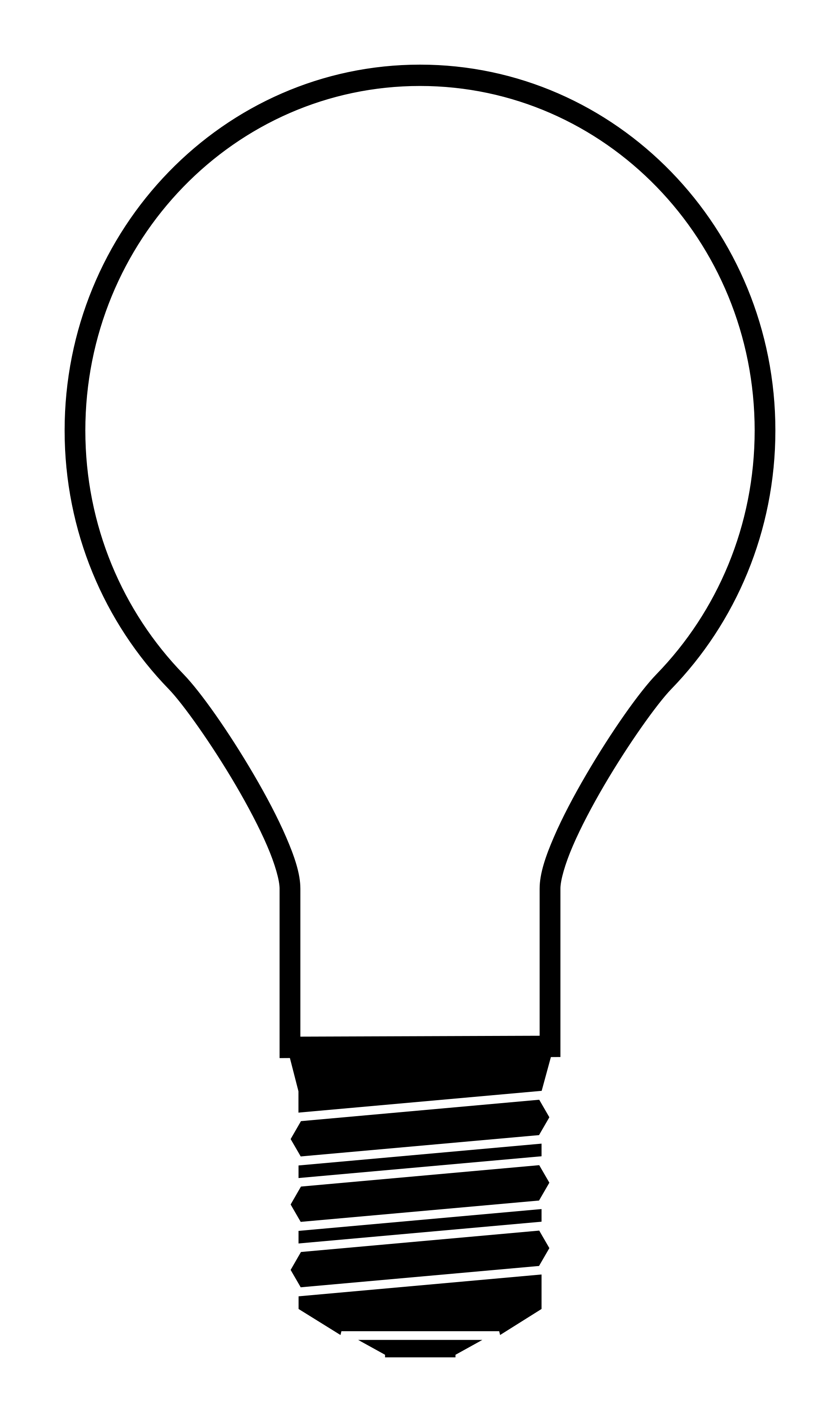 Minimalist Light Bulb Outline Icon