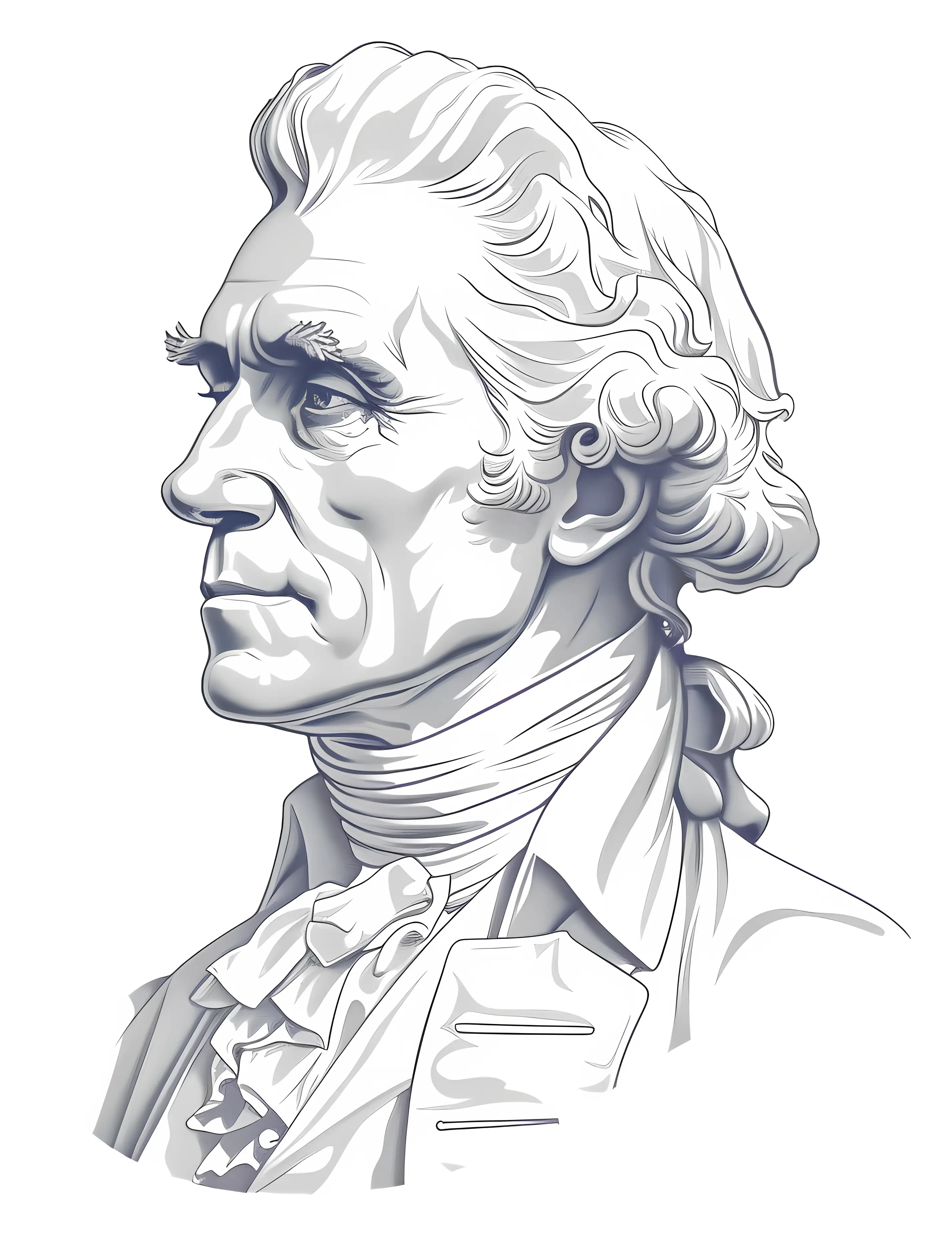 Classic Portrait of a Historical Figure