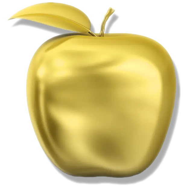 Golden Apple Illustration