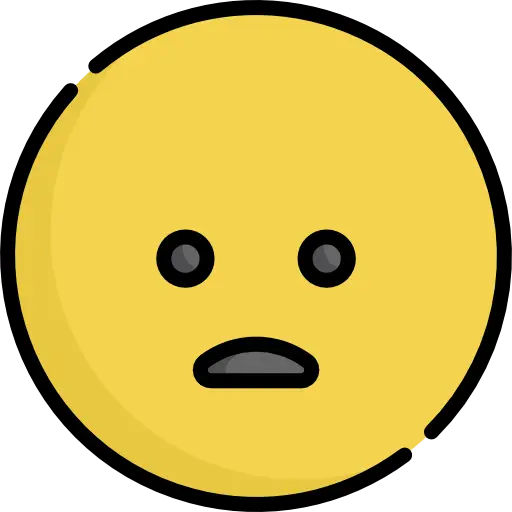 Neutral Face Emoji Illustration