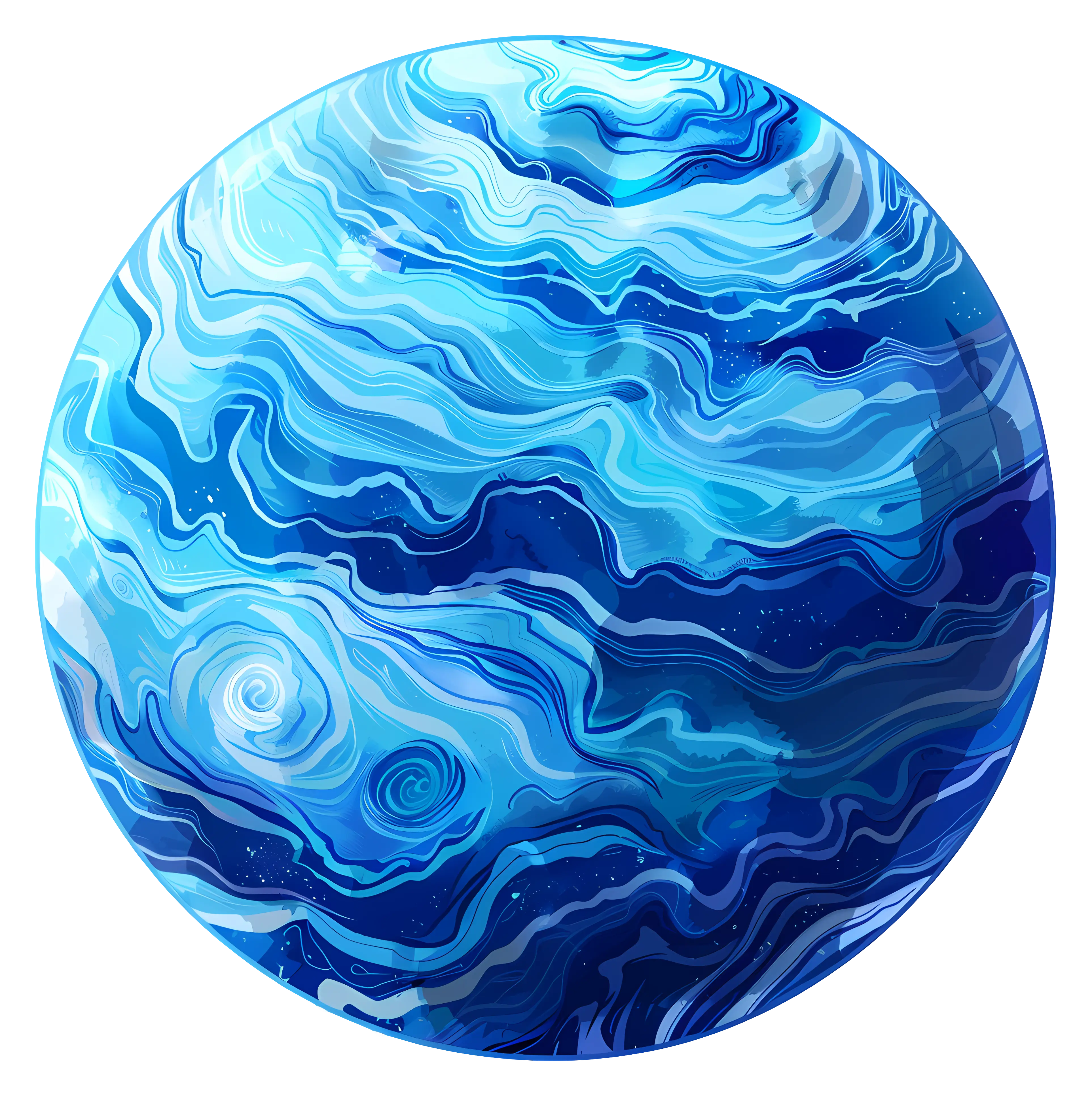 Blue Swirled Planet