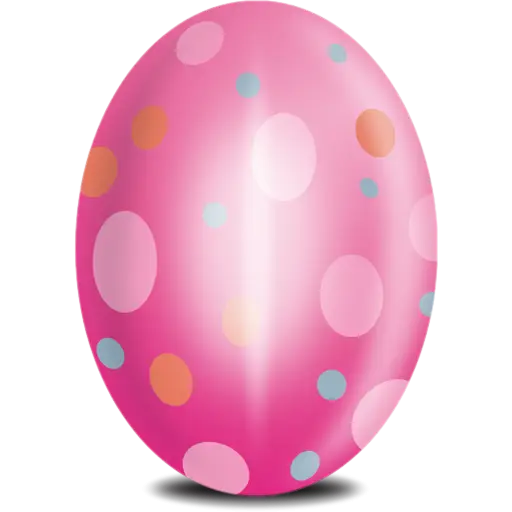 Decorated Pink Easter Egg