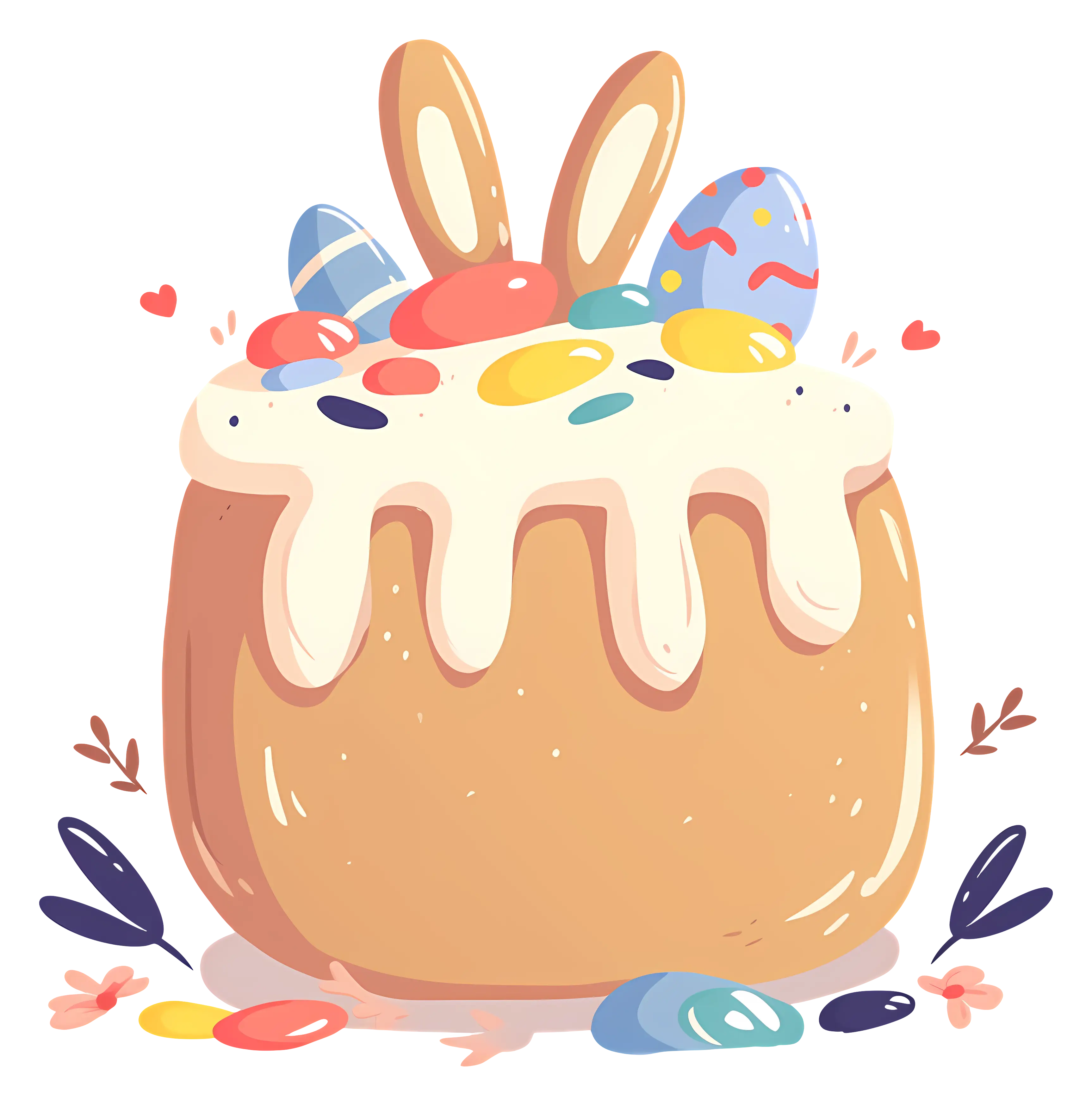 Easter Cake with Bunny Ears