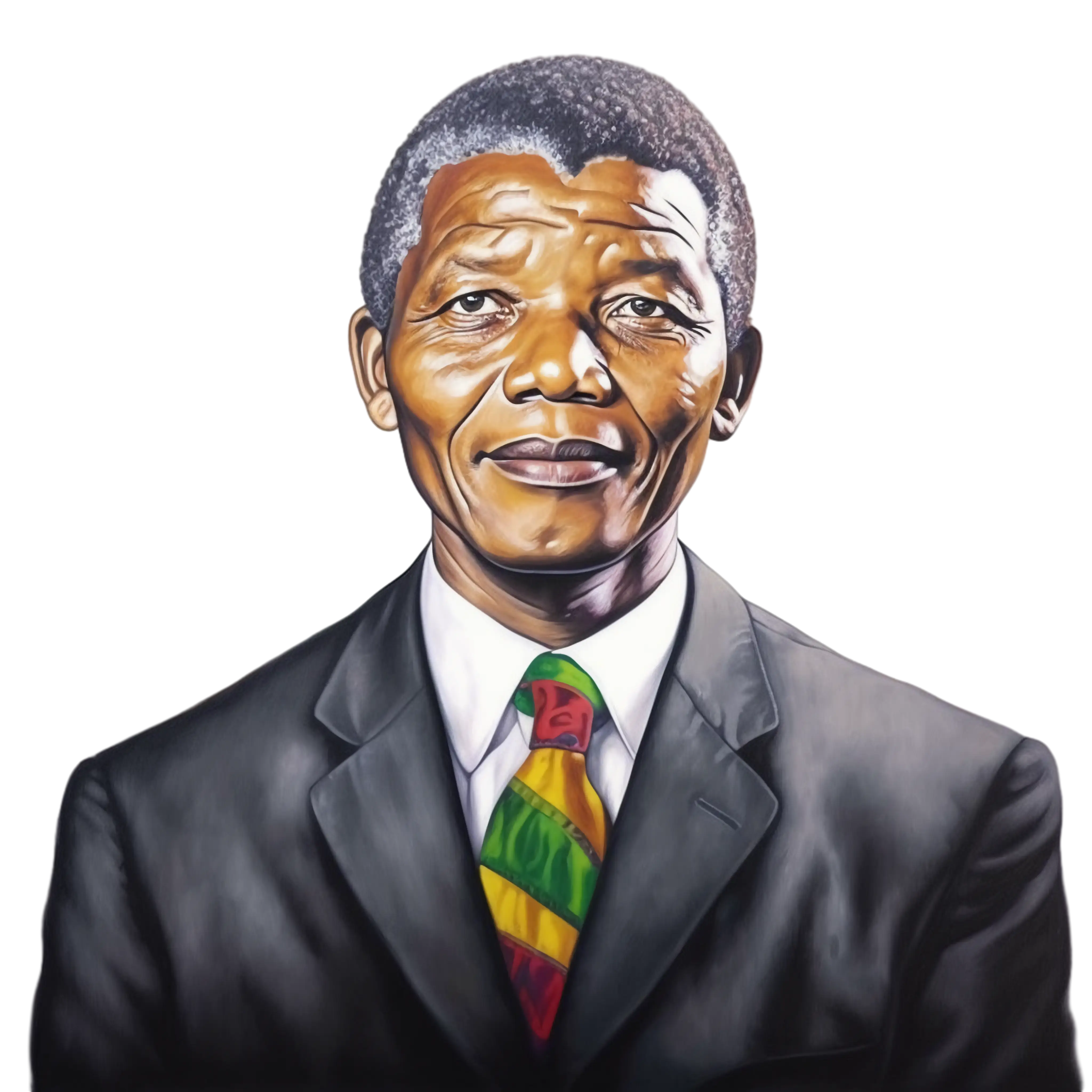 Man in Suit with Vibrant Tie Illustration